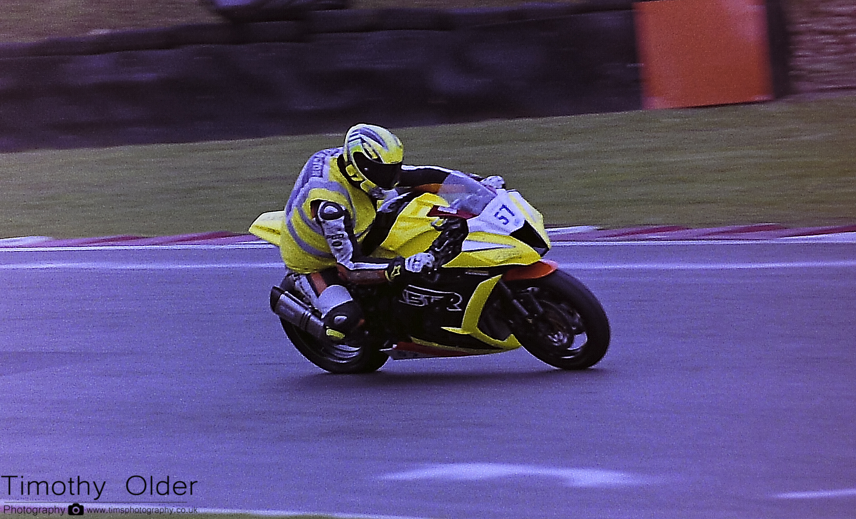 35mm Print of Brands Hatch Motorbike Testing