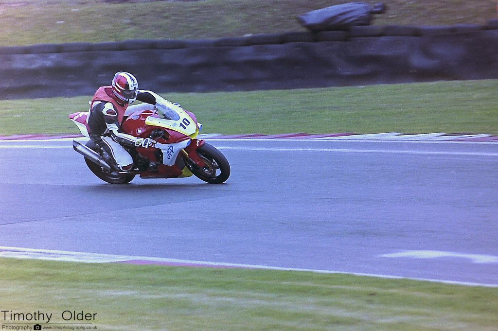 35mm Print of Brands Hatch Motorbike Testing