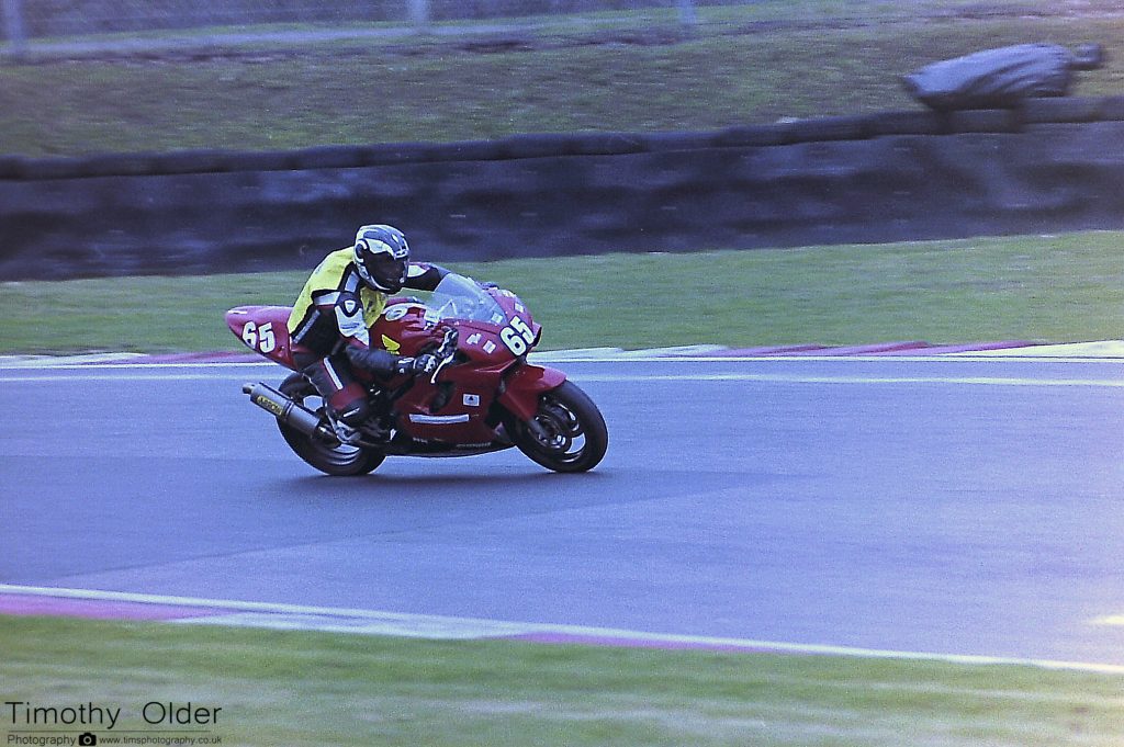 35mm Print of Brands Hatch Motorbike Testing