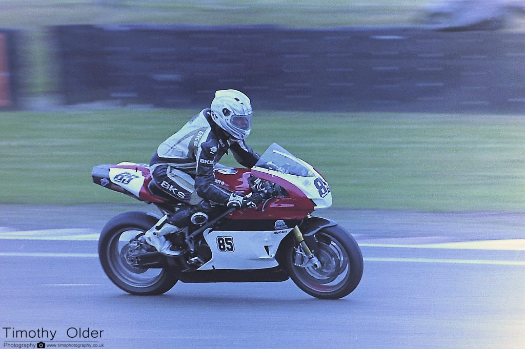 35mm Print of Brands Hatch Motorbike Testing