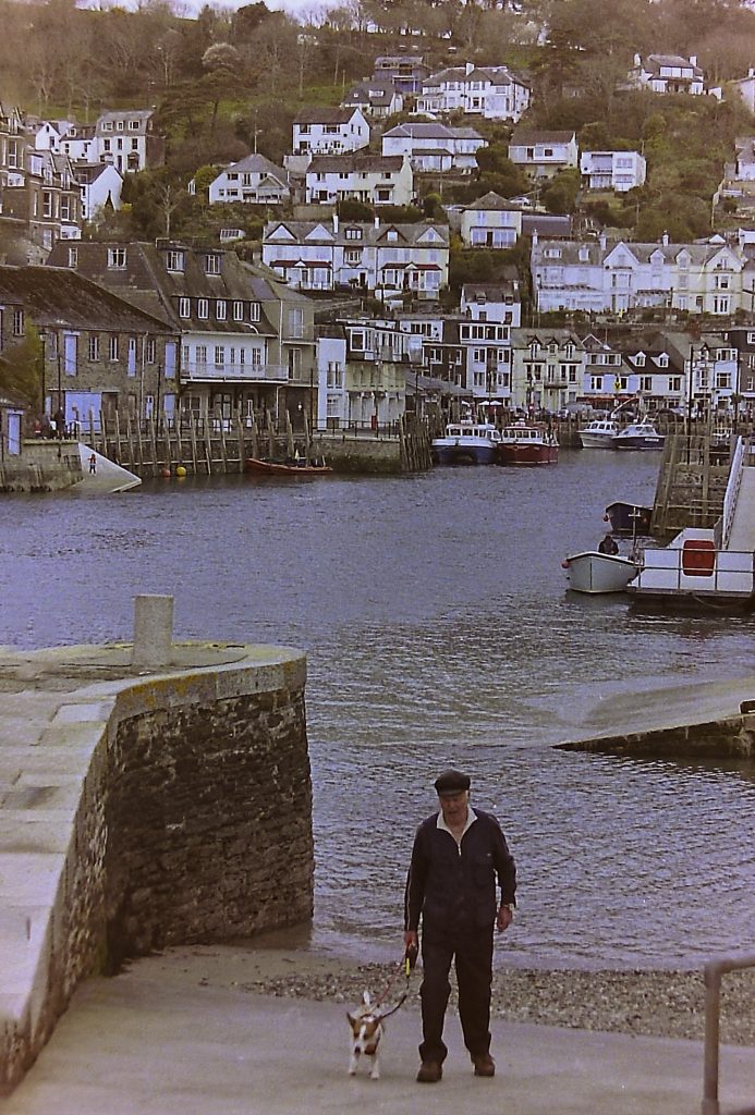 35mm negative scan photograph of looe bay