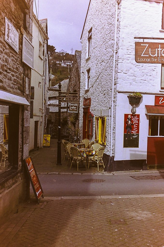 35mm negative scan photograph of looe bay