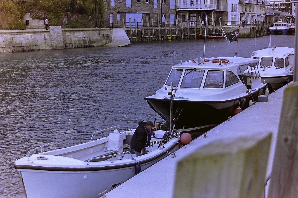 35mm negative scan photograph of looe bay