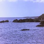 35mm negative scan photograph of looe bay