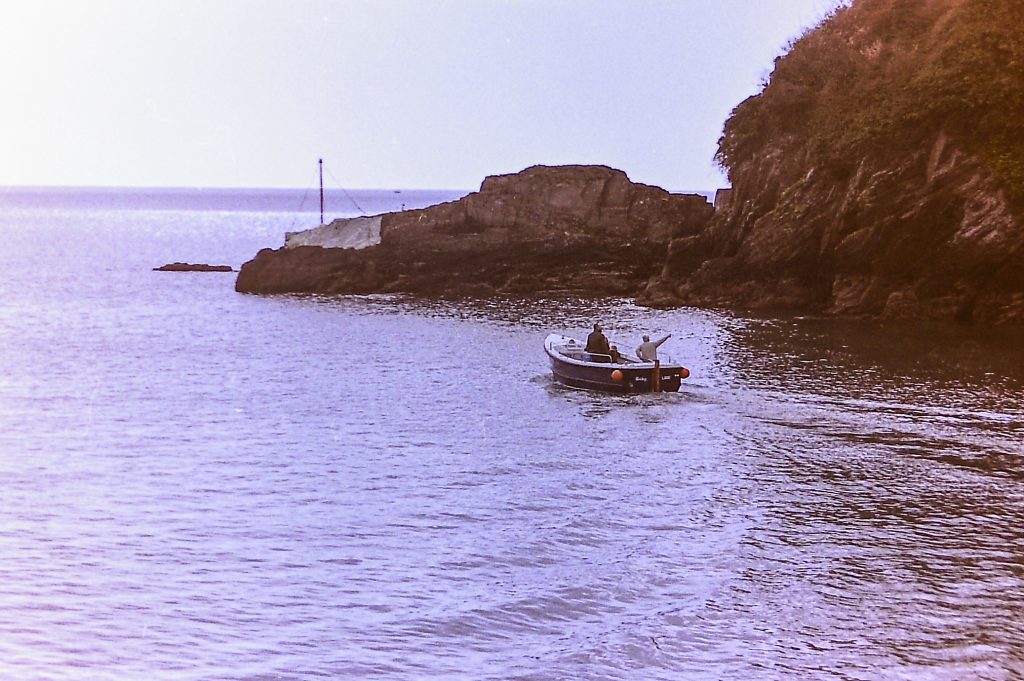 35mm negative scan photograph of looe bay